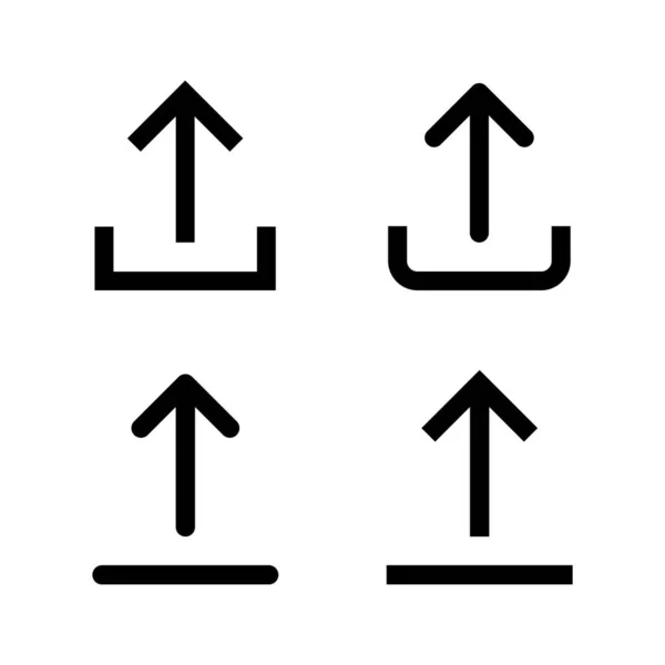 Symbolvektor Hochladen Datenzeichen Und Symbol Laden — Stockvektor