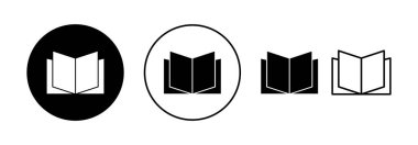 Book icon vector for web and mobile app. open book sign and symbol. ebook icon