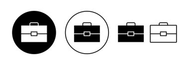 Briefcase icon vector for web and mobile app. suitcase sign and symbol. luggage symbol.