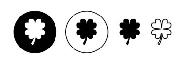 Clover icon vector for web and mobile app. clover sign and symbol. four leaf clover icon.