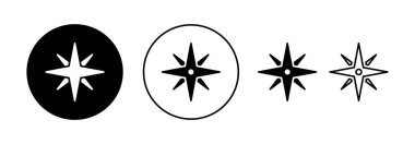 Compass icon vector for web and mobile app. arrow compass icon sign and symbol