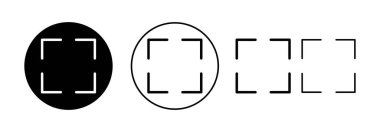 Fullscreen Icon vector for web and mobile app. Expand to full screen sign and symbol. Arrows symbol
