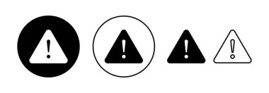 Exclamation danger sign for web and mobile app. attention sign and symbol. Hazard warning attention sign