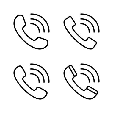 Simge vektörünü ara. Telefon işareti ve sembol. Telefon ikonu. Bizimle irtibata geç 