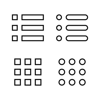 Menü simgesi vektörü. Web menü işareti ve sembol. Hamburger menüsü sembolü