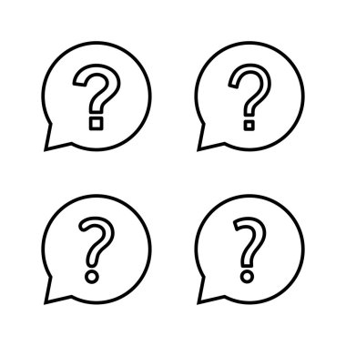 Soru simgesi vektörü. soru işareti ve sembol