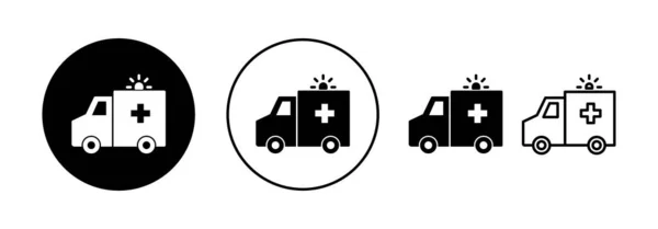 Ambulance Icon Vector Web Mobile App Ambulance Truck Sign Symbol — Wektor stockowy