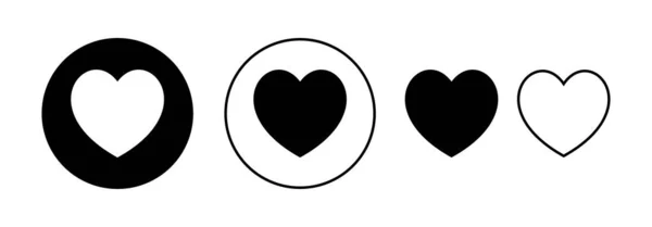 Älskar Ikonen Vektor För Webben Och Mobilappen Hjärttecken Och Symbol — Stock vektor