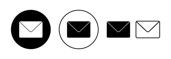 Web应用程序和移动应用程序的邮件图标向量 电子邮件标志和符号 电子邮件图标 信封图标 — 图库矢量图片