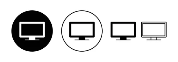 Vecteur Icônes Pour Application Web Mobile Signe Symbole Télévision — Image vectorielle