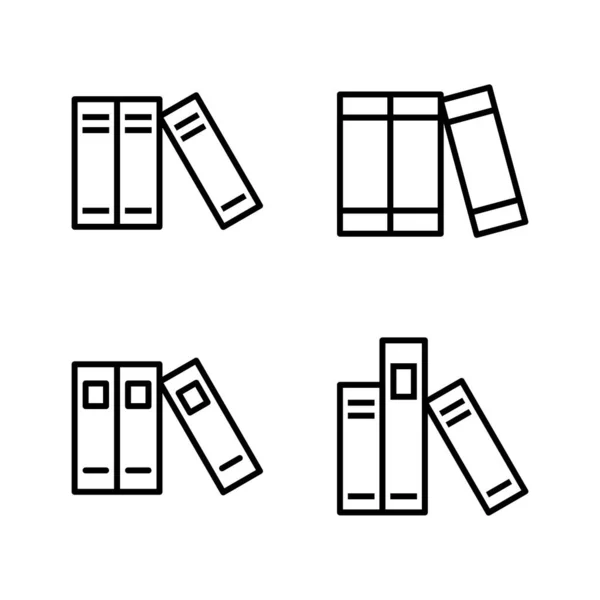 Vecteur Icône Bibliothèque Signe Symbole Éducation — Image vectorielle