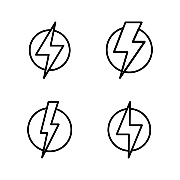 stock vector Lightning icon vector. electric sign and symbol. power icon. energy sign