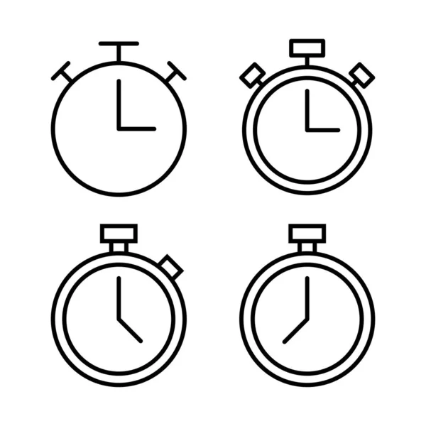 Χρονόμετρο Εικονίδιο Διάνυσμα Χρονόμετρο Και Σύμβολο Εικονίδιο Αντίστροφης Μέτρησης Χρονική — Διανυσματικό Αρχείο