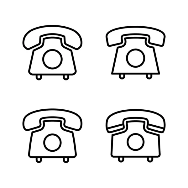 Teléfono Vector Icono Señal Teléfono Símbolo — Vector de stock