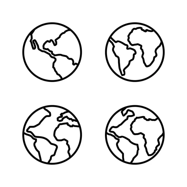 Παγκόσμιο Διάνυσμα Χάρτη Παγκόσμιο Σήμα Χάρτη Και Σύμβολο Εικονίδιο — Διανυσματικό Αρχείο