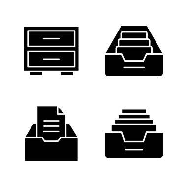 Dizin simgesi vektörünü arşivle. Belge vektör simgesi. Depolama simgesini arşivle.