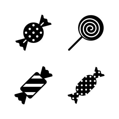 Şeker ikonu vektörü. Şeker işareti ve sembol.