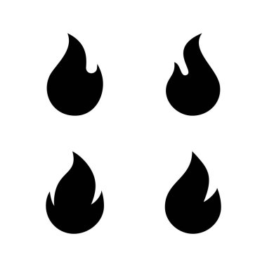 Simge vektörünü ateşle. ateş işareti ve sembol