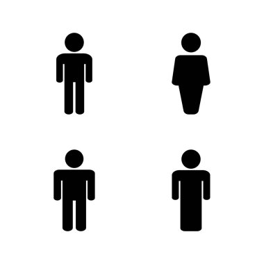 Erkek simgesi vektörü. Erkek işareti ve sembol. insan sembolü