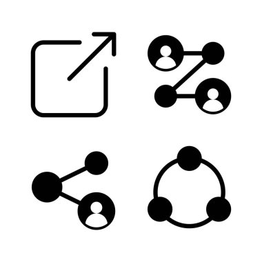 Simge vektörünü paylaş. İşaret ve sembol paylaşımı