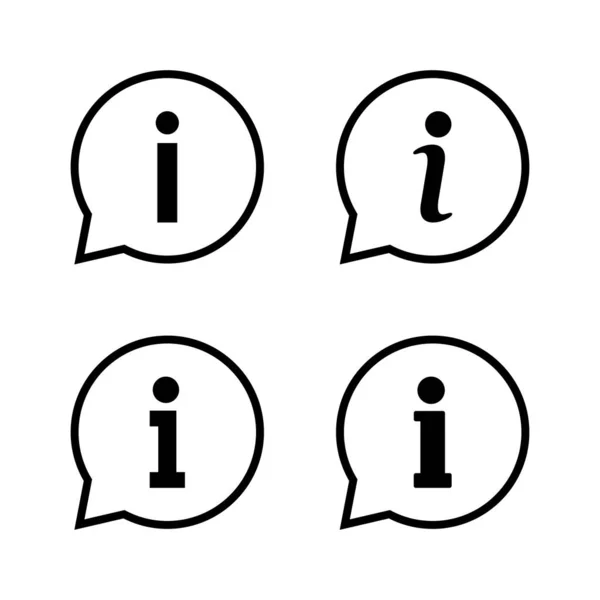 Вектор Значка Інформації Про Нас Знак Символ Значок Фака — стоковий вектор