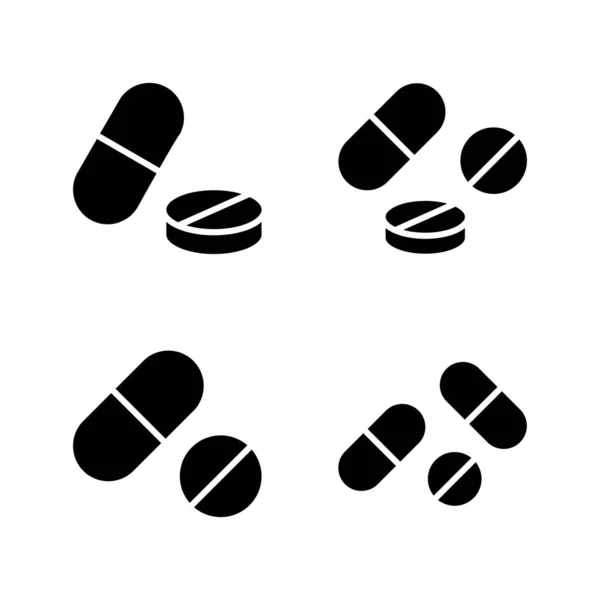 Χάπια Διάνυσμα Εικονίδιο Εικονίδιο Κάψουλα Σημάδι Και Σύμβολο Ναρκωτικών — Διανυσματικό Αρχείο