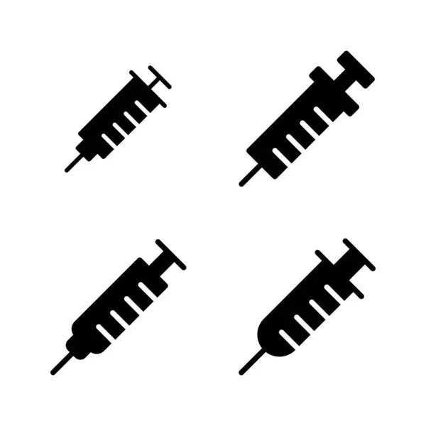 Spritzensymbolvektor Injektionszeichen Und Symbol Impfstoffsymbol — Stockvektor