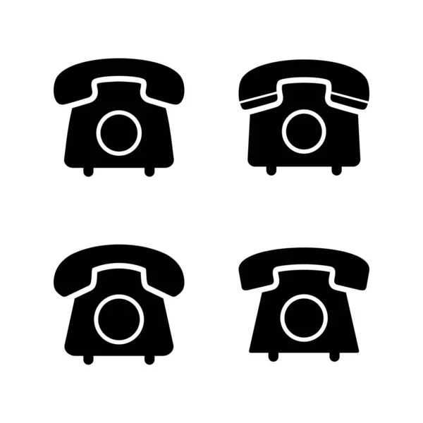 Vetor Ícone Telefone Sinal Telefone Símbolo —  Vetores de Stock