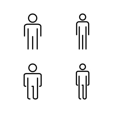 Erkek simgesi vektörü. Erkek işareti ve sembol. insan sembolü