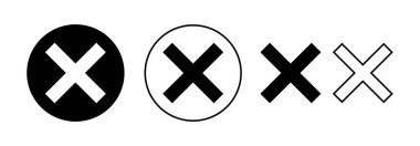 Close icon vector for web and mobile app. Delete sign and symbol. cross sign