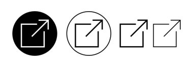 External link icon vector for web and mobile app. link sign and symbol. hyperlink symbol