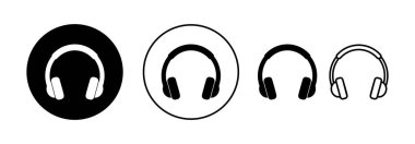 Headphone icon vector for web and mobile app. headphone sign and symbol