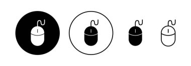 Web ve mobil uygulama için fare simgesi vektörü. Tıklama işareti ve sembol. işaretleyici simgesi vektörü.