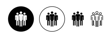 Web ve mobil uygulama için insan simgesi. İmza ve sembol. Kullanıcı Simgesi vektörü