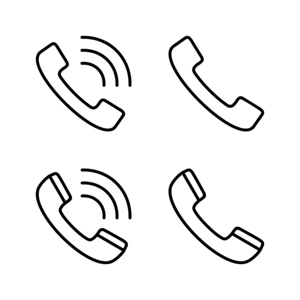 Appelez Vecteur Icône Signe Symbole Téléphone Icône Téléphone Nous Contacter — Image vectorielle