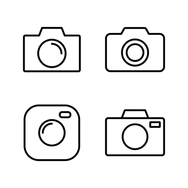 Вектор Піктограми Камери Знак Фотоапарата Символ Значок Фотографії — стоковий вектор