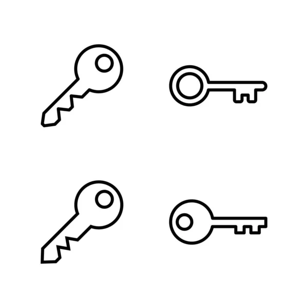 Вектор Значка Ключа Ключовий Знак Символ — стоковий вектор