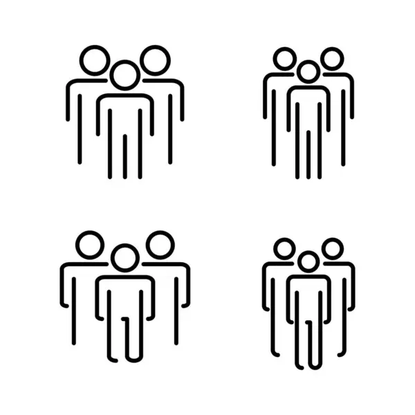 Menschen Symbol Vektor Personenzeichen Und Symbol User Icon Vektor — Stockvektor
