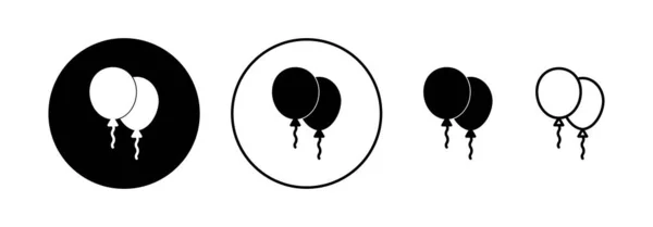 Ballong Ikon Vektor För Webb Och Mobilapp Parti Ballong Tecken — Stock vektor