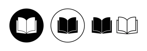 Book Icon Vector Web Mobile App Open Book Sign Symbol — Stockvector