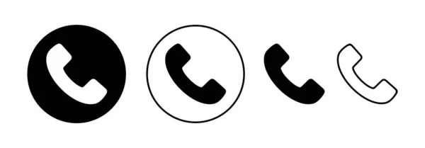 Call Icon Vector Web Mobile App Telephone Sign Symbol Phone — Wektor stockowy