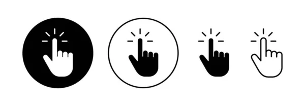 Hand Cursor Icon Vector Web Mobile App Cursor Sign Symbol — Vettoriale Stock