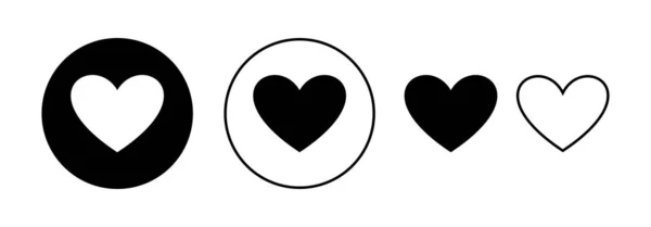 Love Icon Vector Web Mobile App Heart Sign Symbol Icon — Stock Vector