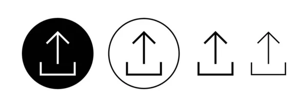 Subir Vector Icono Para Web Aplicación Móvil Signo Símbolo Datos — Archivo Imágenes Vectoriales