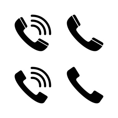 Simge vektörünü ara. Telefon işareti ve sembol. Telefon ikonu. Bizimle irtibata geç 