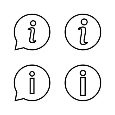 Bilgi simgesi simgesi vektörü. İmza ve sembol hakkında. Faq simgesi