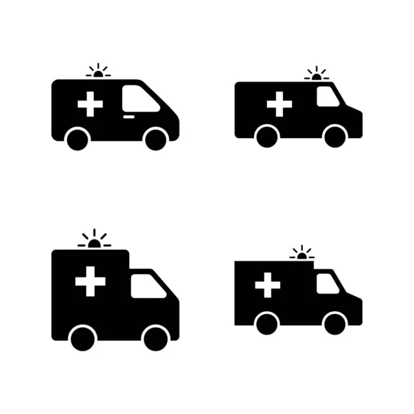 Icono Ambulancia Vector Señal Camión Ambulancia Símbolo Coche Ambulancia — Vector de stock