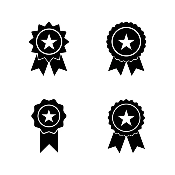 Badge Icon Vector Awards Icon Vector Achieve Sign Symbols — Stock Vector