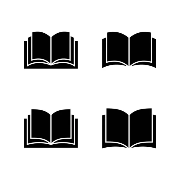 Libro Vector Icono Signo Libro Abierto Símbolo Icono Ebook — Archivo Imágenes Vectoriales