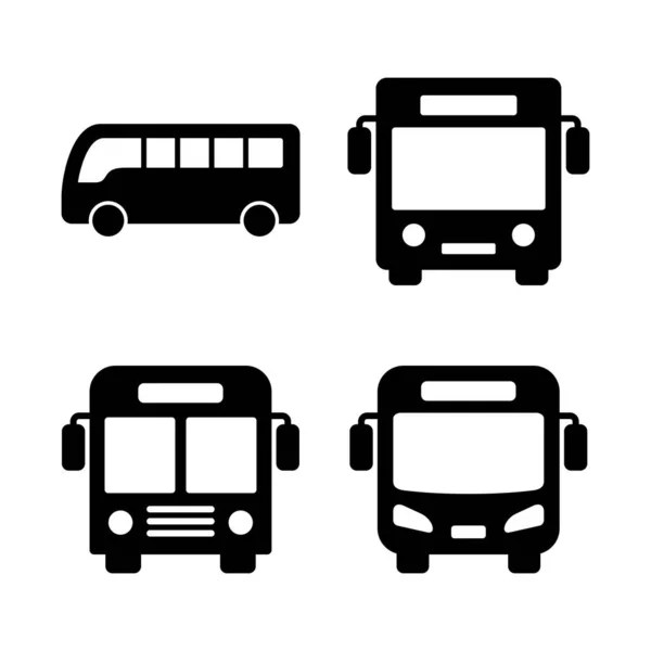 Icono Bus Vector Señal Autobús Símbolo — Vector de stock